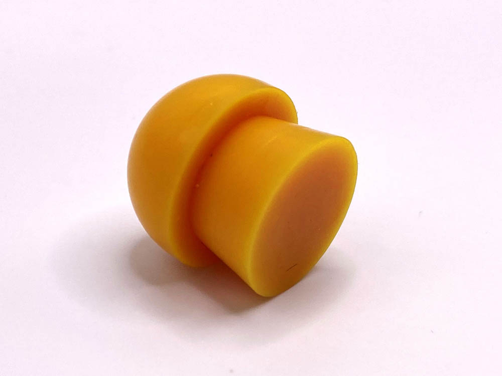 Impact-resistant polyurethane bumper for equipment protection.